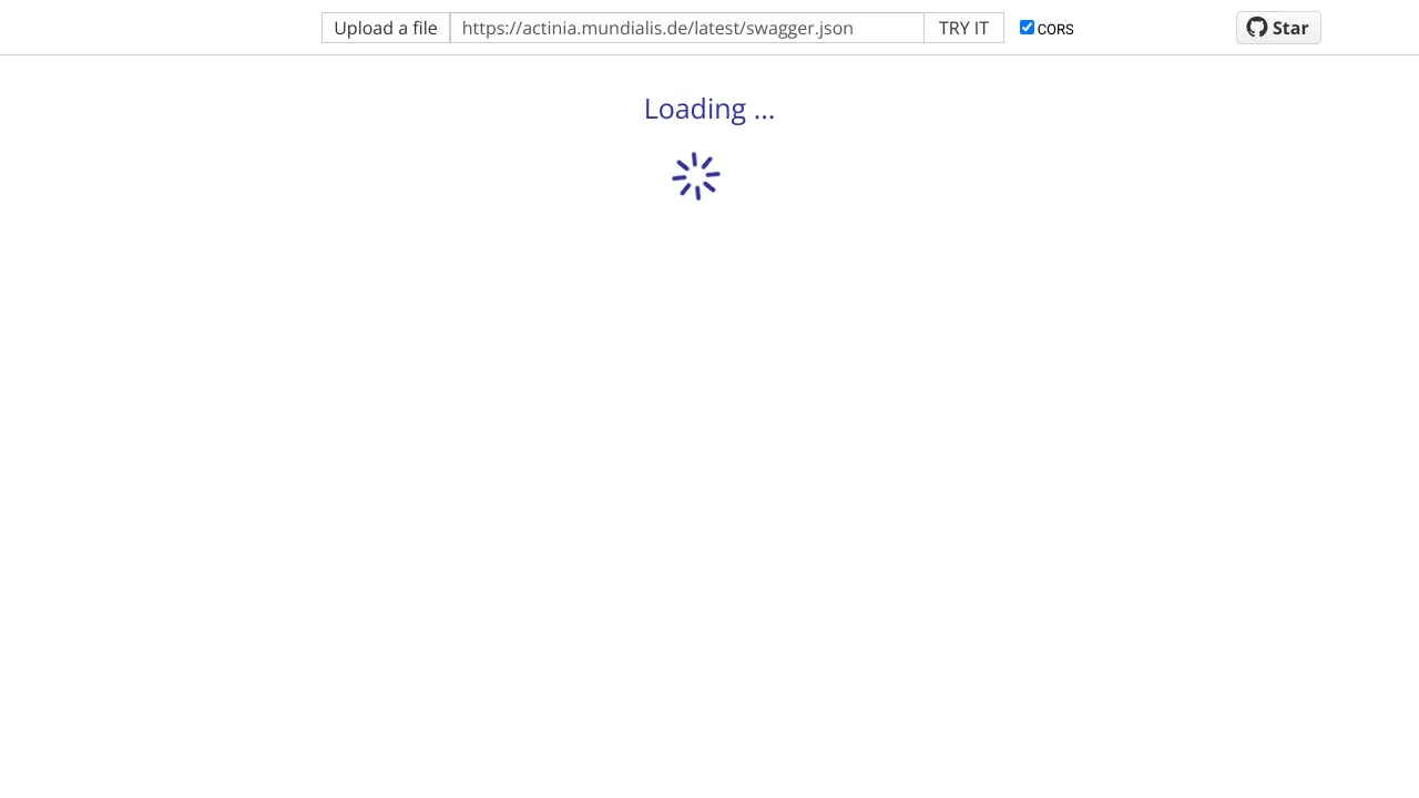 Screenshot of Actinia Grass GIS website
