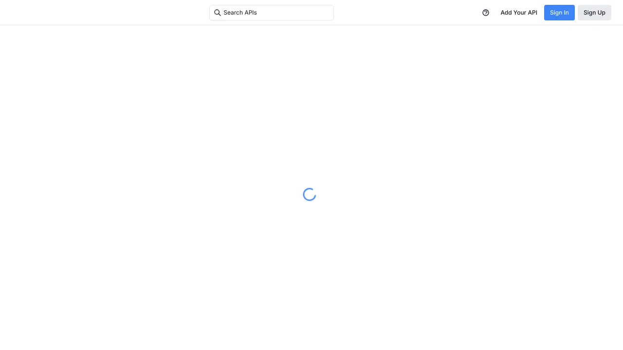 Screenshot of API-NBA (RapidAPI) website
