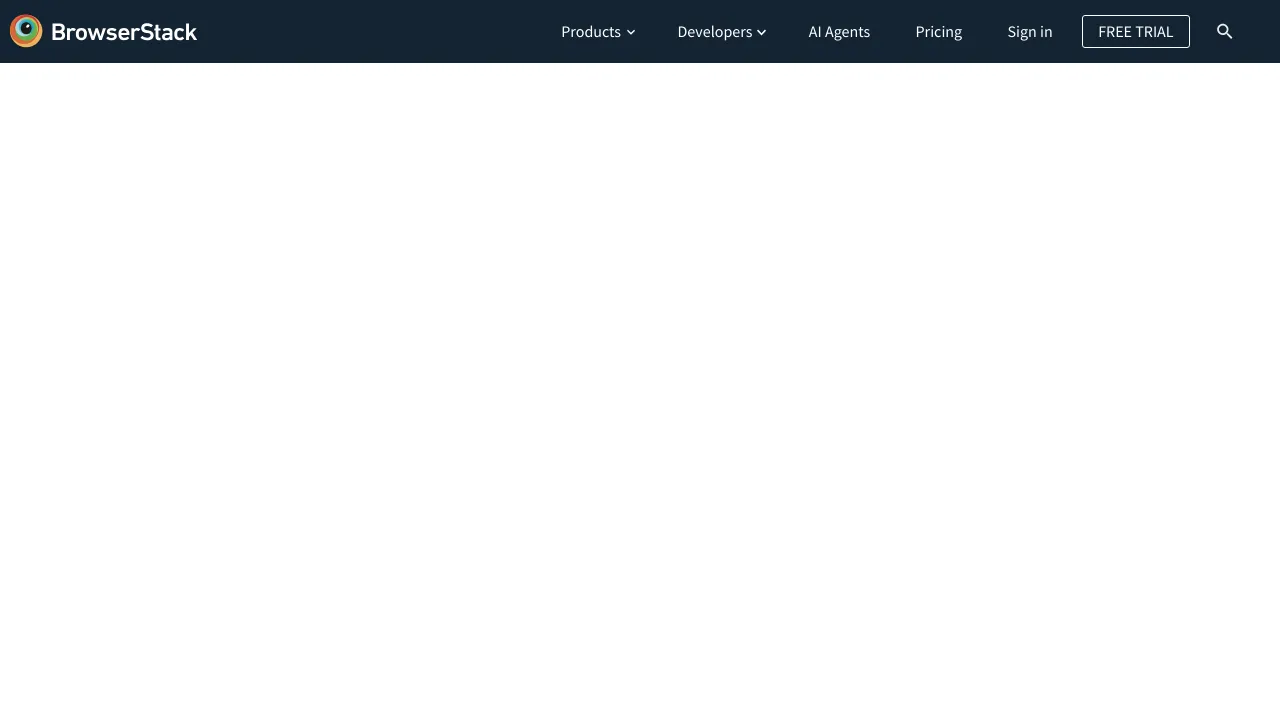 Screenshot of BrowserStack website
