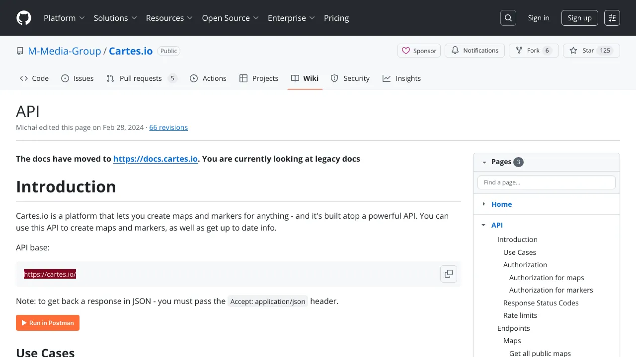 Screenshot of Cartes.io website