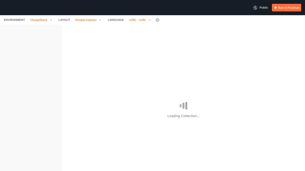 Screenshot of CheapShark website