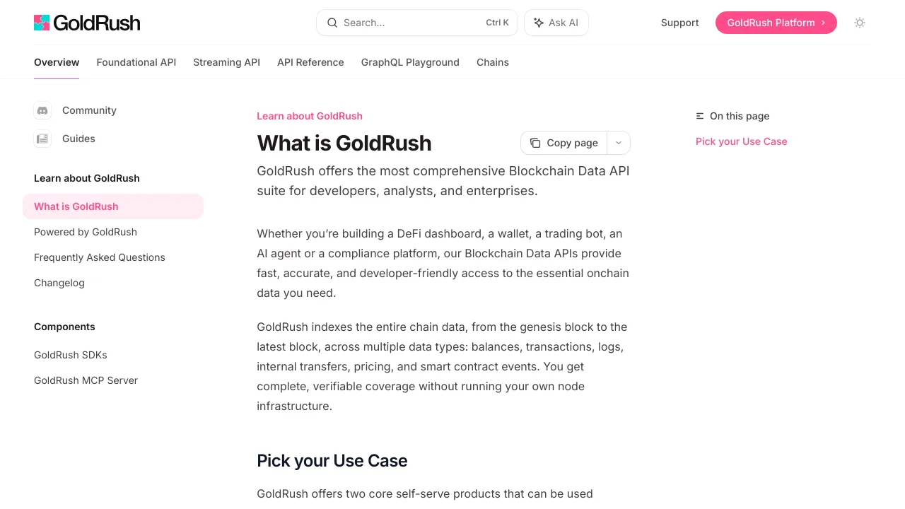 Screenshot of Covalent website