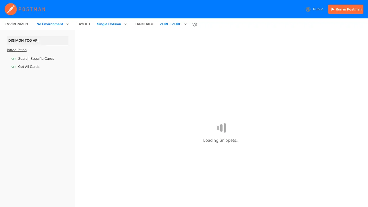 Screenshot of Digimon TCG website