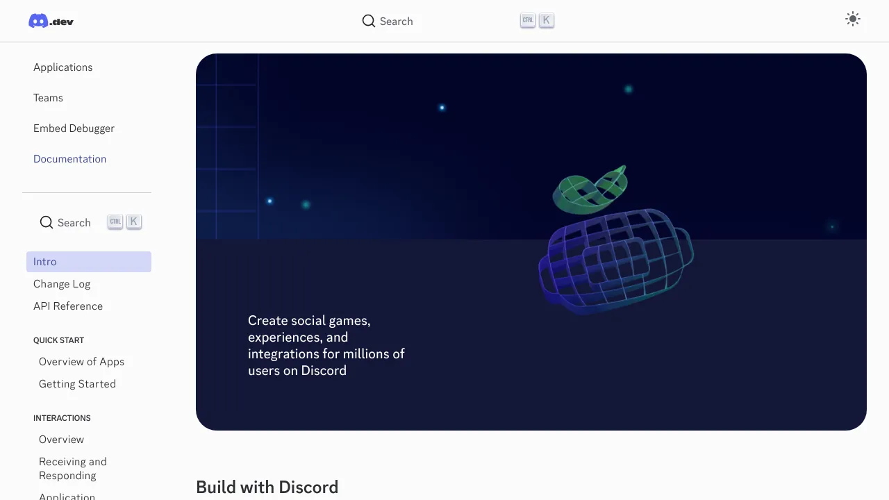Screenshot of Discord website