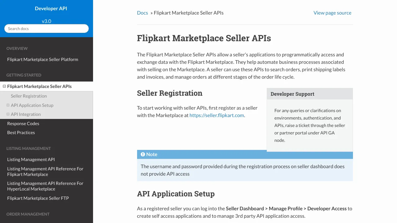Screenshot of Flipkart Marketplace website