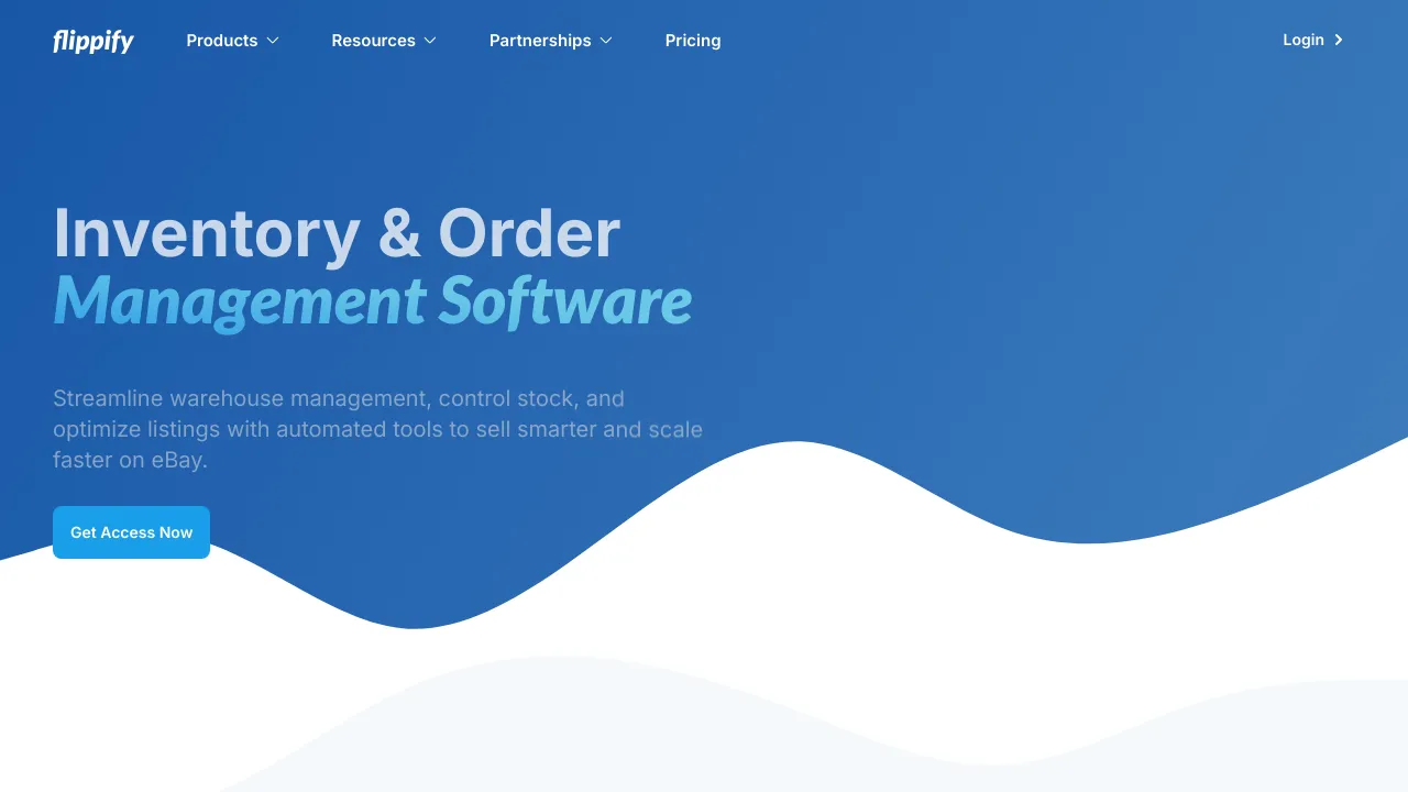Screenshot of Flippify website