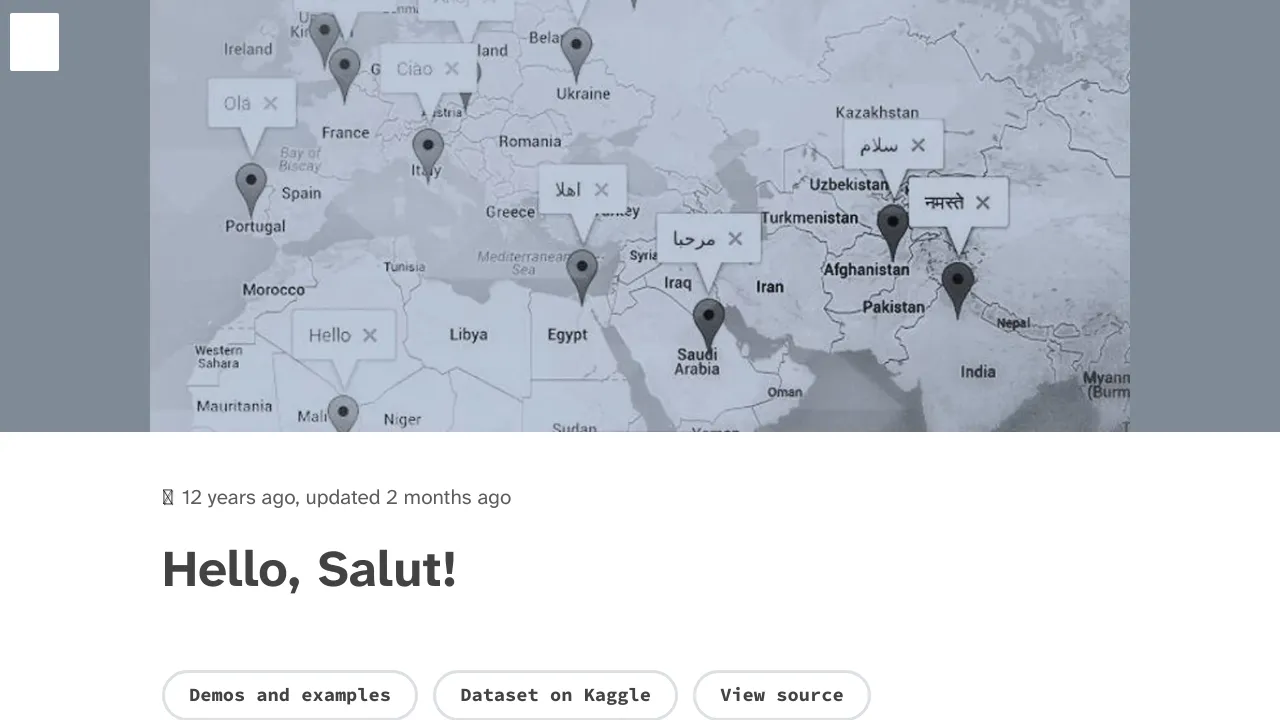 Screenshot of HelloSalut website