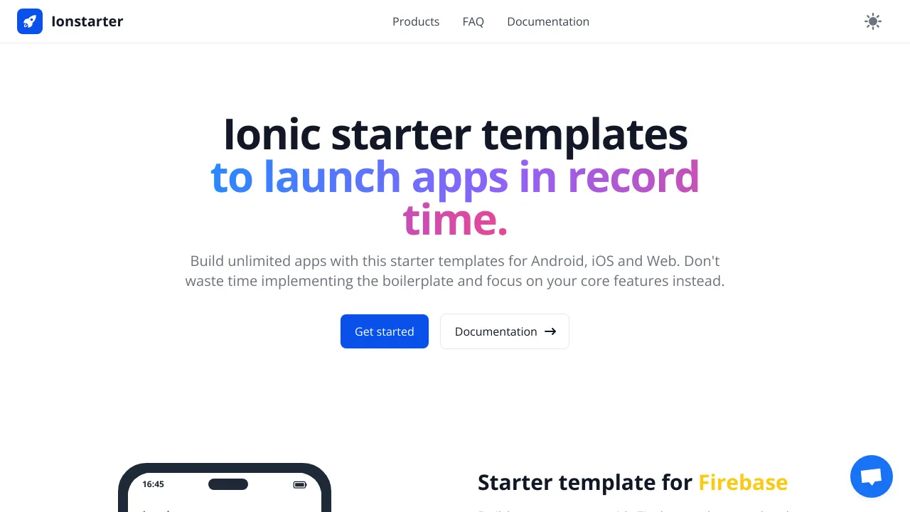 Screenshot of Ionstarter website