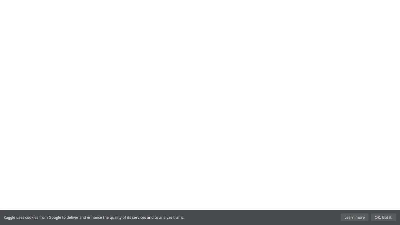 Screenshot of Kaggle API website