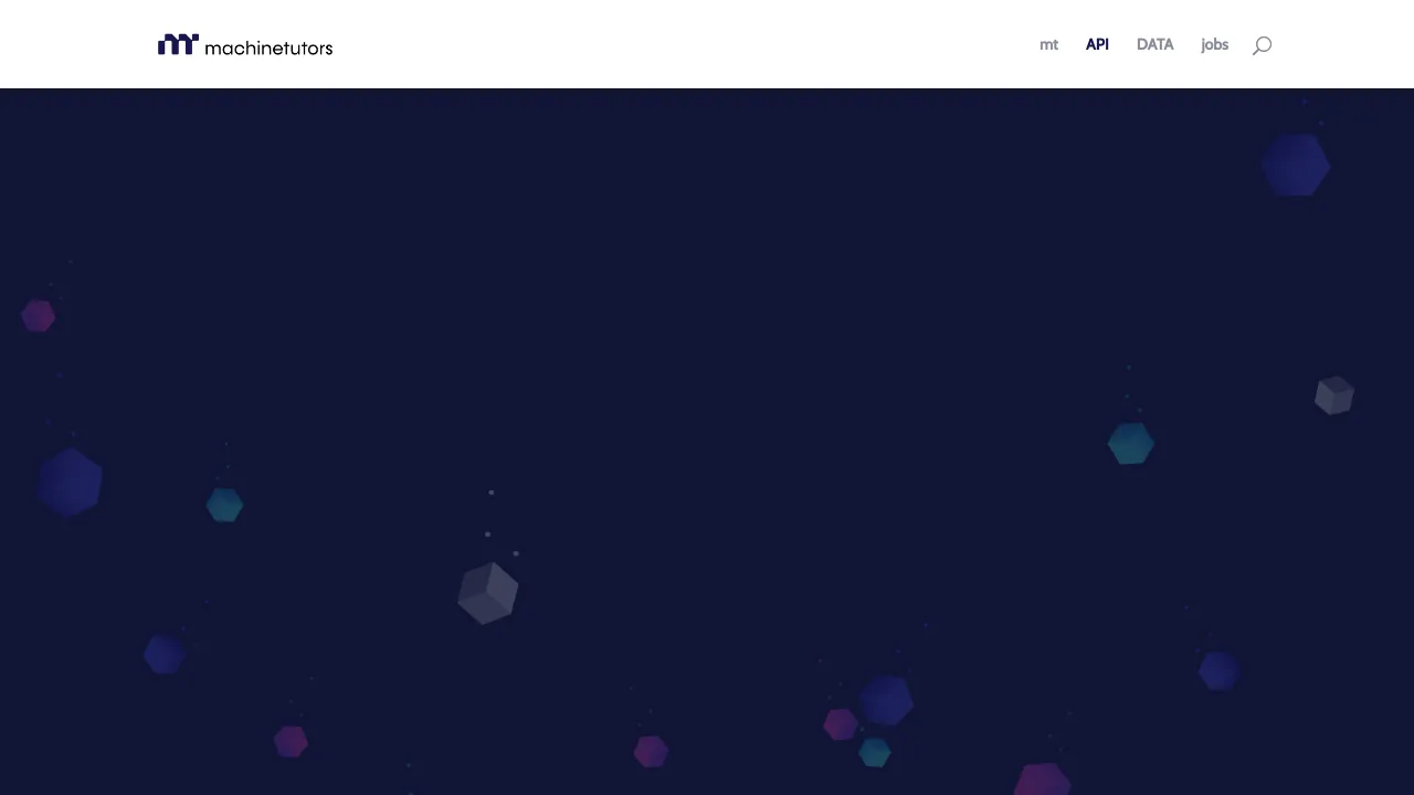Screenshot of Machinetutors website