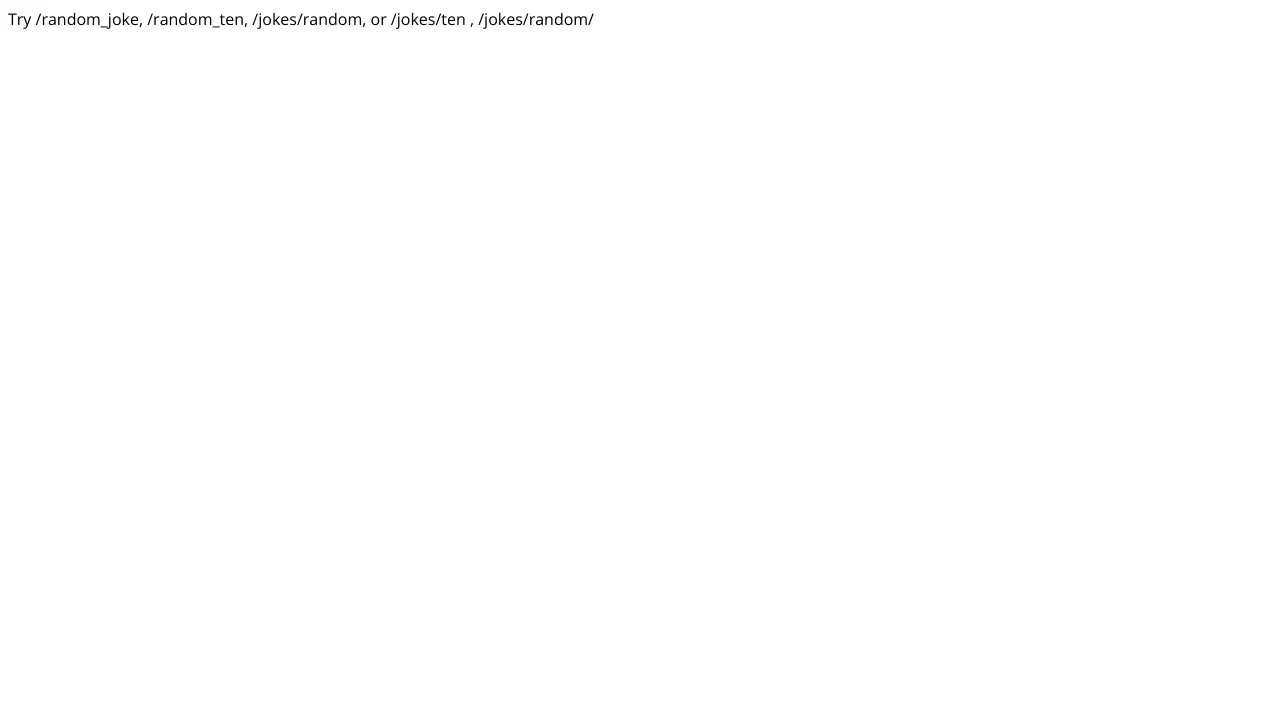 Screenshot of Official Joke website
