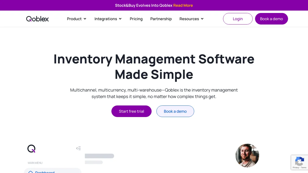 Screenshot of Qoblex website