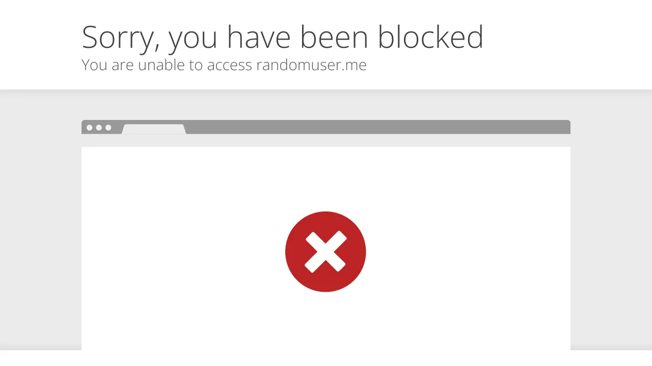 Screenshot of RandomUser website