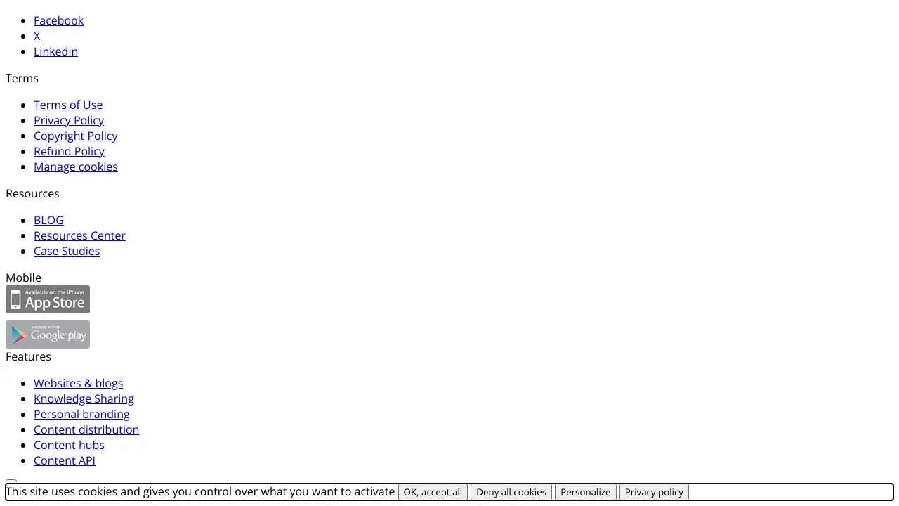 Screenshot of Scoop.it website