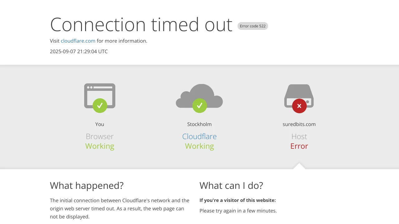 Screenshot of SuredBits website