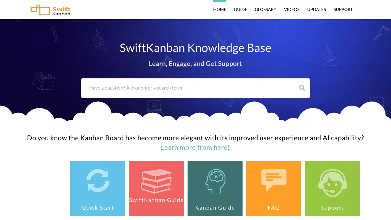 Screenshot of SwiftKanban website