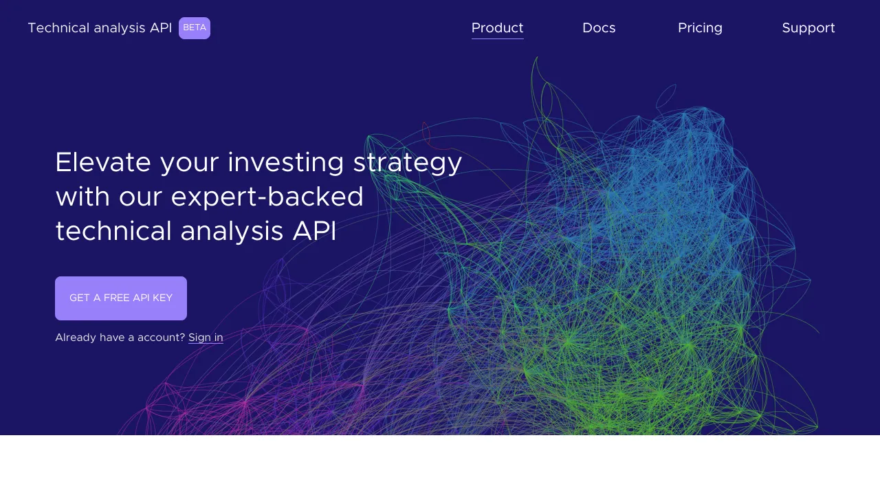 Screenshot of Technical Analysis website