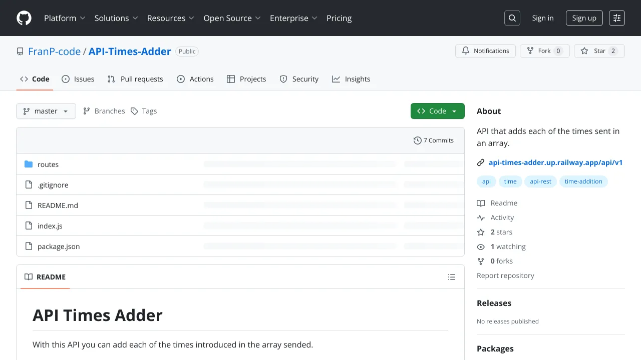 Screenshot of Times Adder website