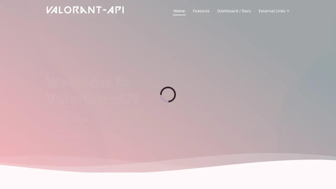Screenshot of Valorant website