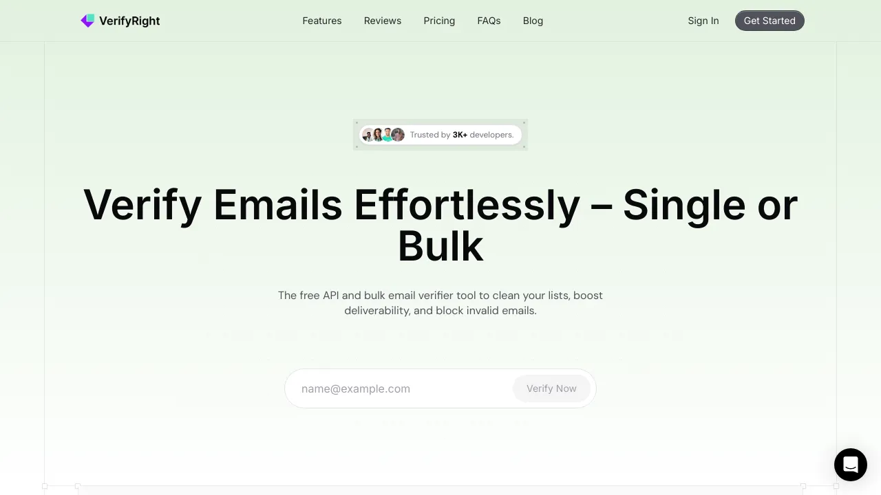 Screenshot of Verifier website