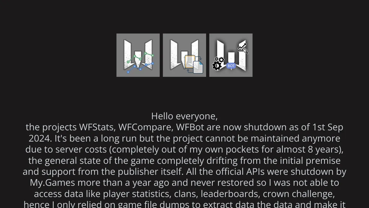 Screenshot of Warface (non-official) website