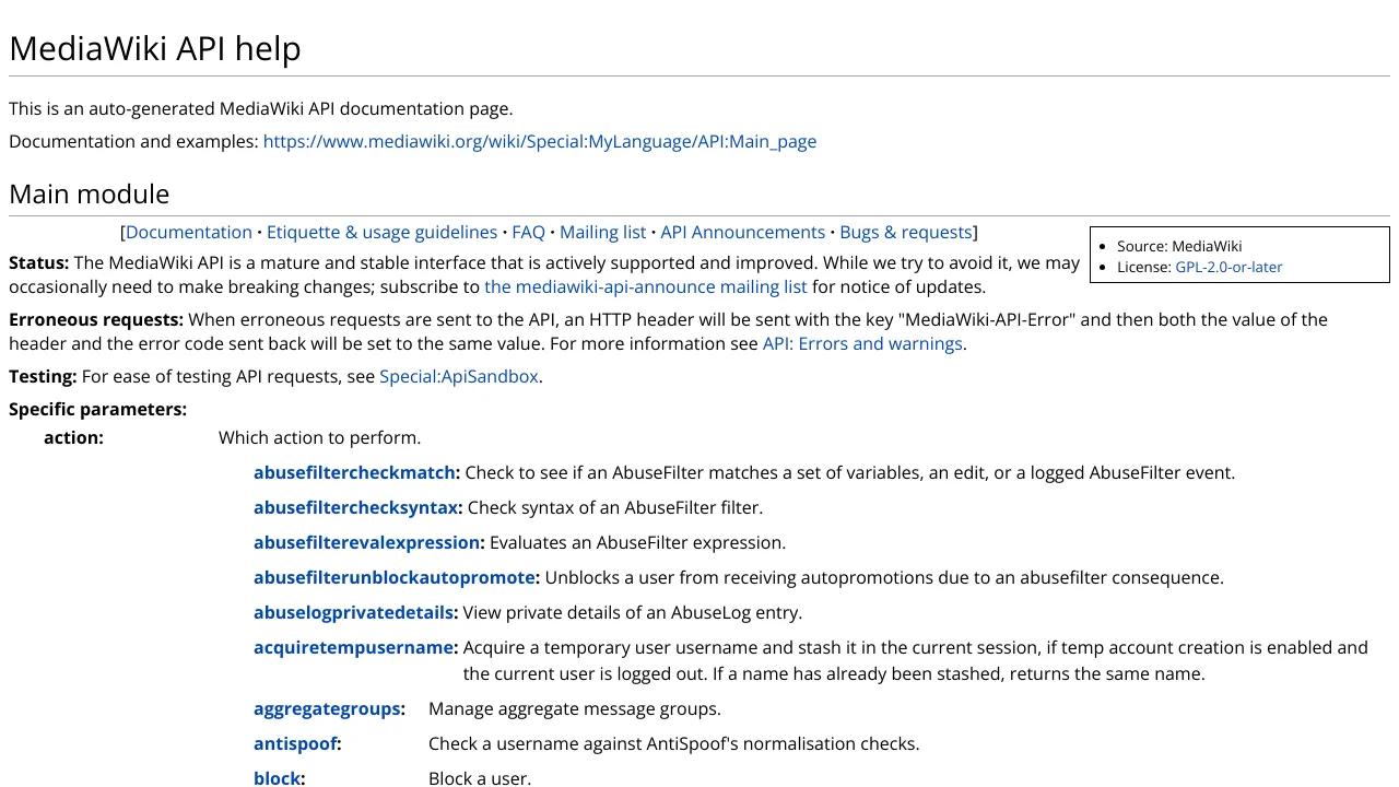 Screenshot of Wikidata website