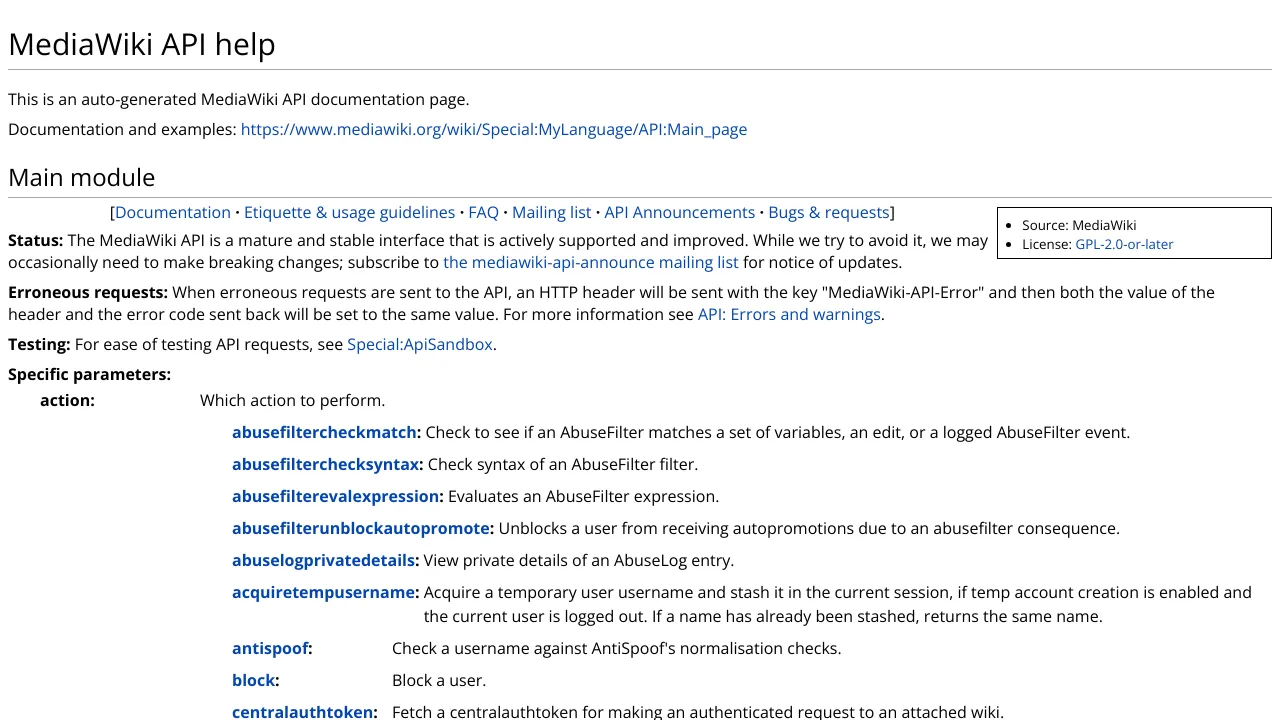 Screenshot of Wiktionary website